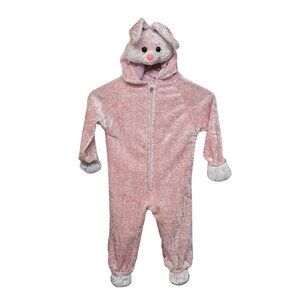 Easter Bunny Rabbit Toddler Costume Pink 2T or 18-24mos 28in Length